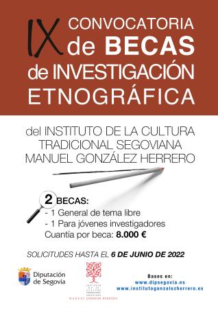 Imagen El Instituto de la Cultura Tradicional Segoviana Manuel González Herrero convoca dos becas de investigación